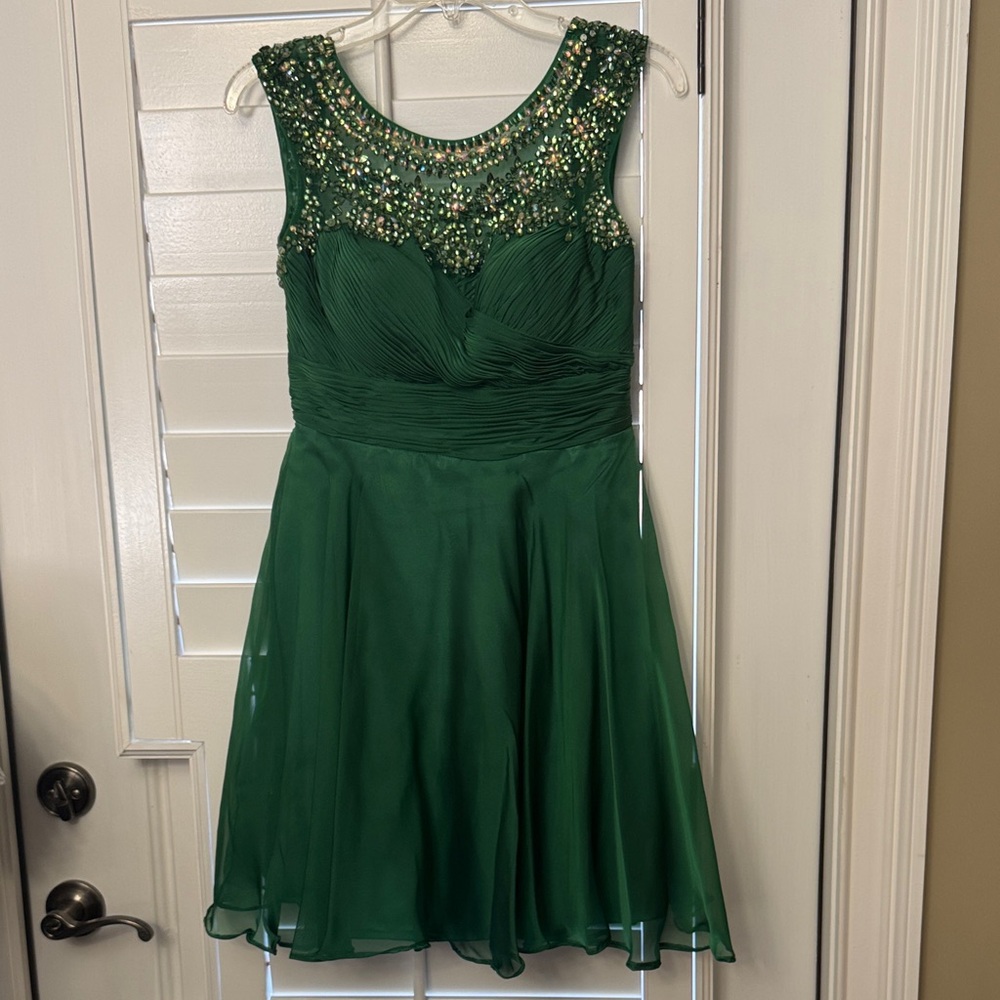 Stunning Green Embellished Formal Dress